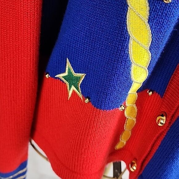 Nautical Cardigan Sweater Doncaster - Picture 7 of 16